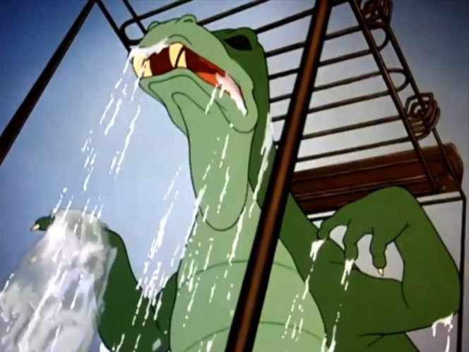 superman, action cartoon, action, tyrannosaurus, rex, dinosaur, siberia, monster